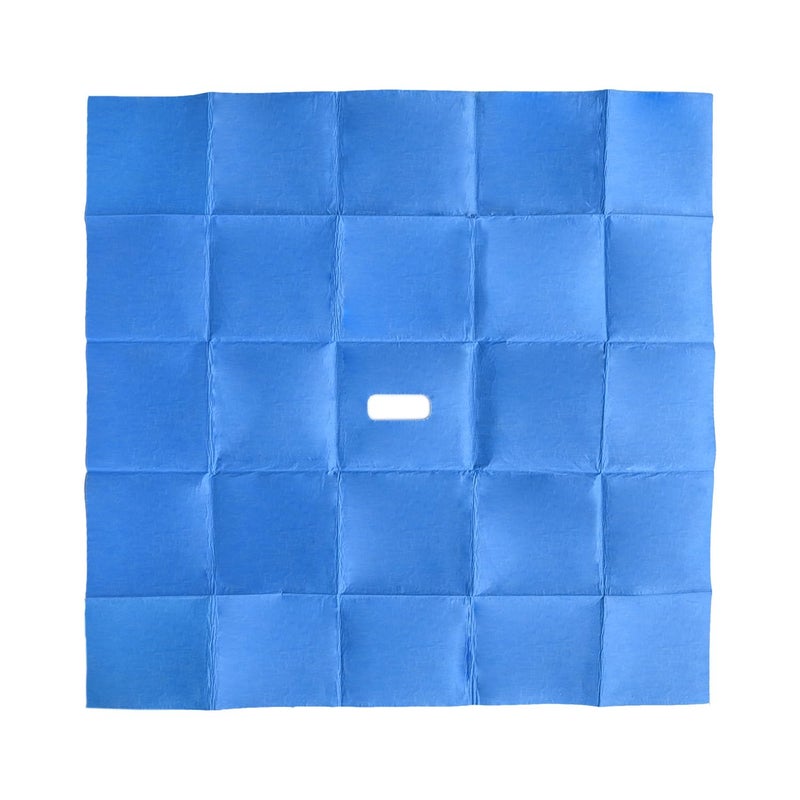 UAN Surgical Drape Vet Adhesive Fenestrated Surgical Drape for Pet Sterilization Surgery | Spay Surgery Neuter Surgery Fenestrated Drape 24"x24" Surgical Drape Fenestration Size: 2.4"x1.0" (6) - Image 2